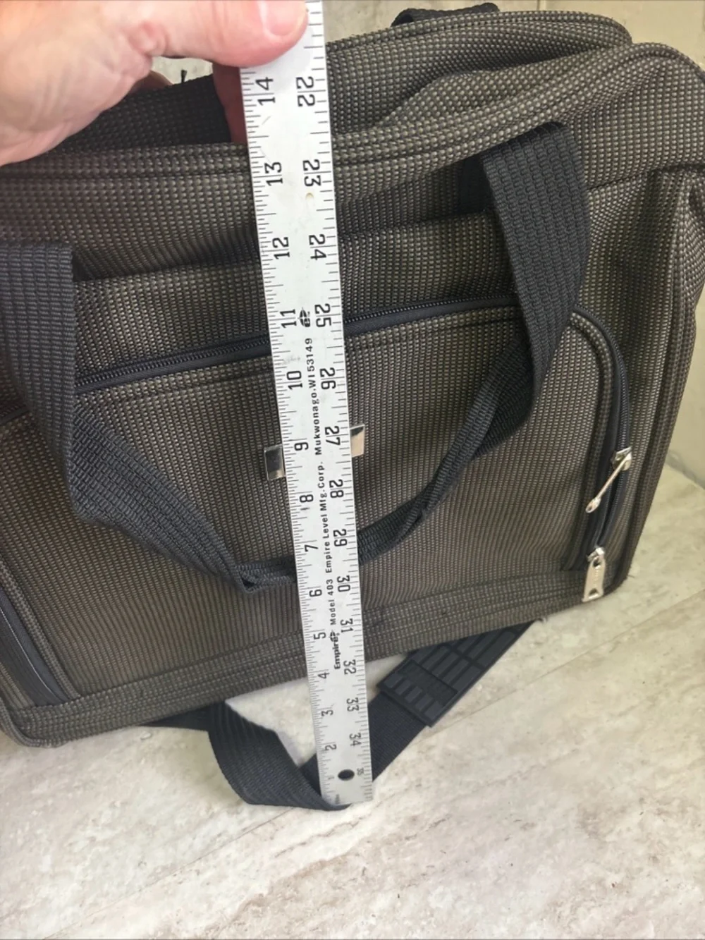 Image Traveler Vintage/ Overnight Carry On Bag/ 15 X 13x 6” Roller Bag- Slot EUC